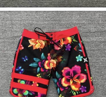 Short de bain Hurley imprimé floral, Panahore Family Import, Bora Bora